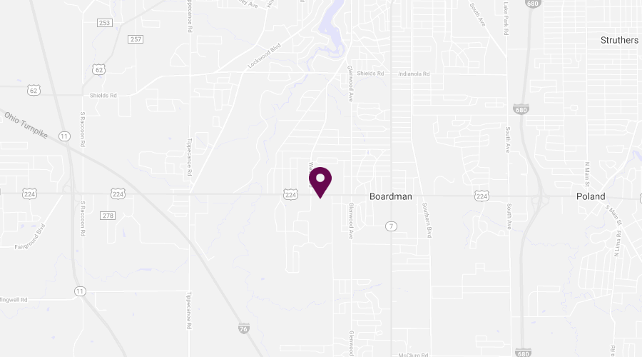 Map of Youngstown / Boardman Area Location