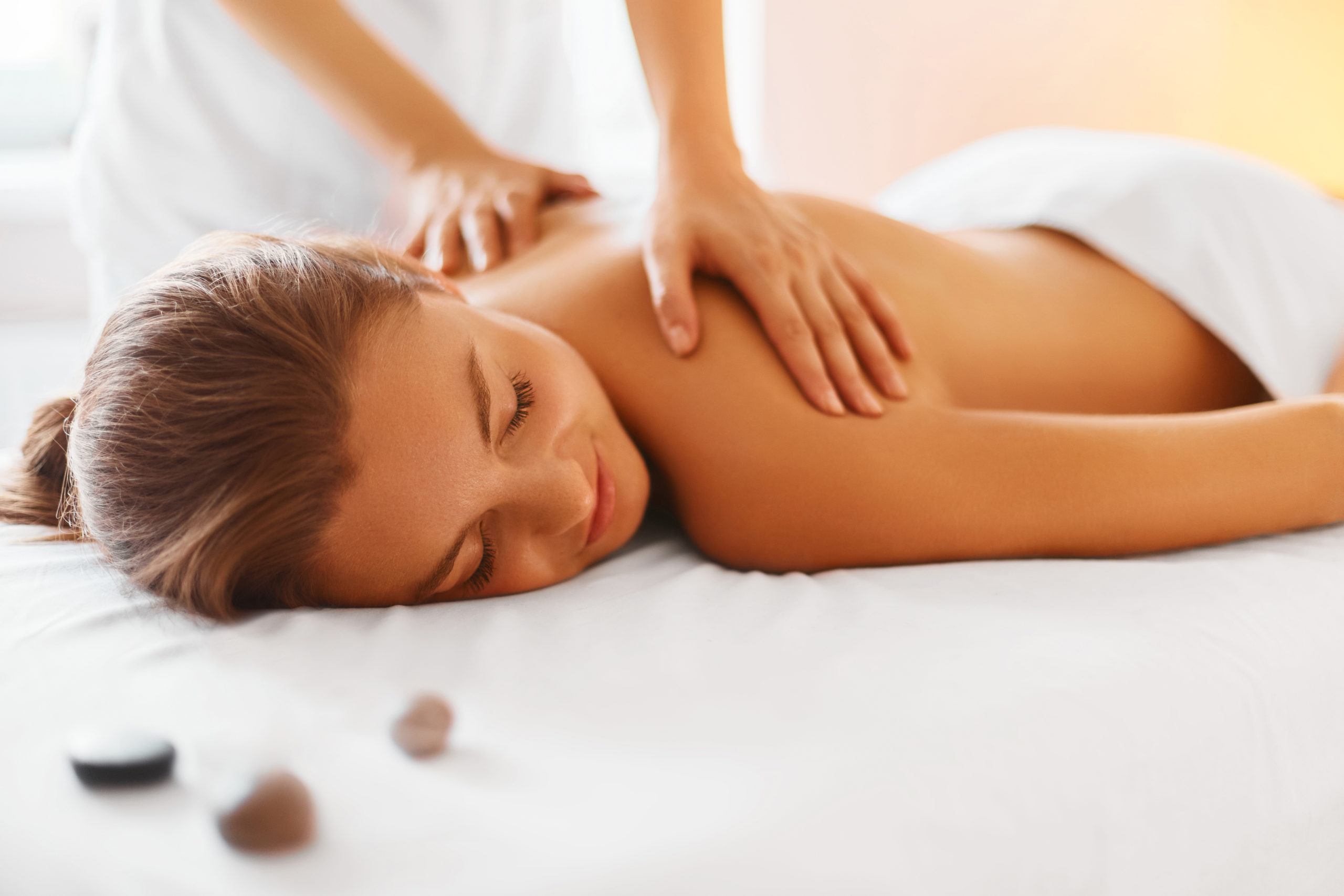 woman getting massage